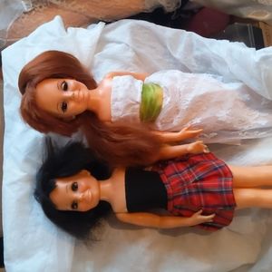 vintage Crissy grow your hair to floor sisters.Dark and red head